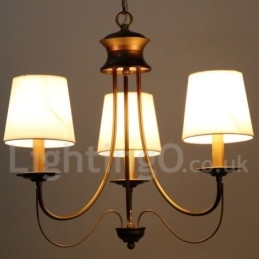 Lampadario a candela a 3 luci in stile mediterraneo rustico moderno