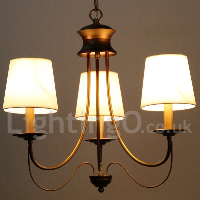 Lampadario a candela a 3 luci in stile mediterraneo rustico moderno