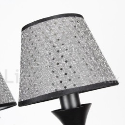 Lampadario rustico moderno a 3 luci nero stile candela