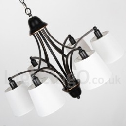 Lampadario rustico retrò vintage contemporaneo a 8 luci E14