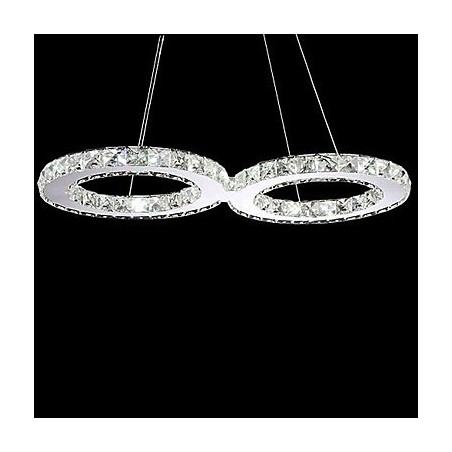 Lampadario in cristallo e metallo LED integrato 12 W