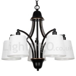 Lampadario rustico retrò contemporaneo a 5 luci