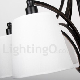 Lampadario rustico retrò contemporaneo a 5 luci