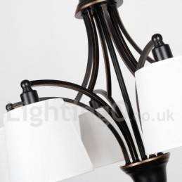 Lampadario rustico retrò contemporaneo a 5 luci