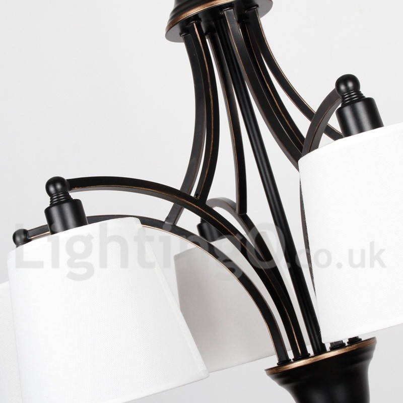 Lampadario rustico retrò contemporaneo a 5 luci