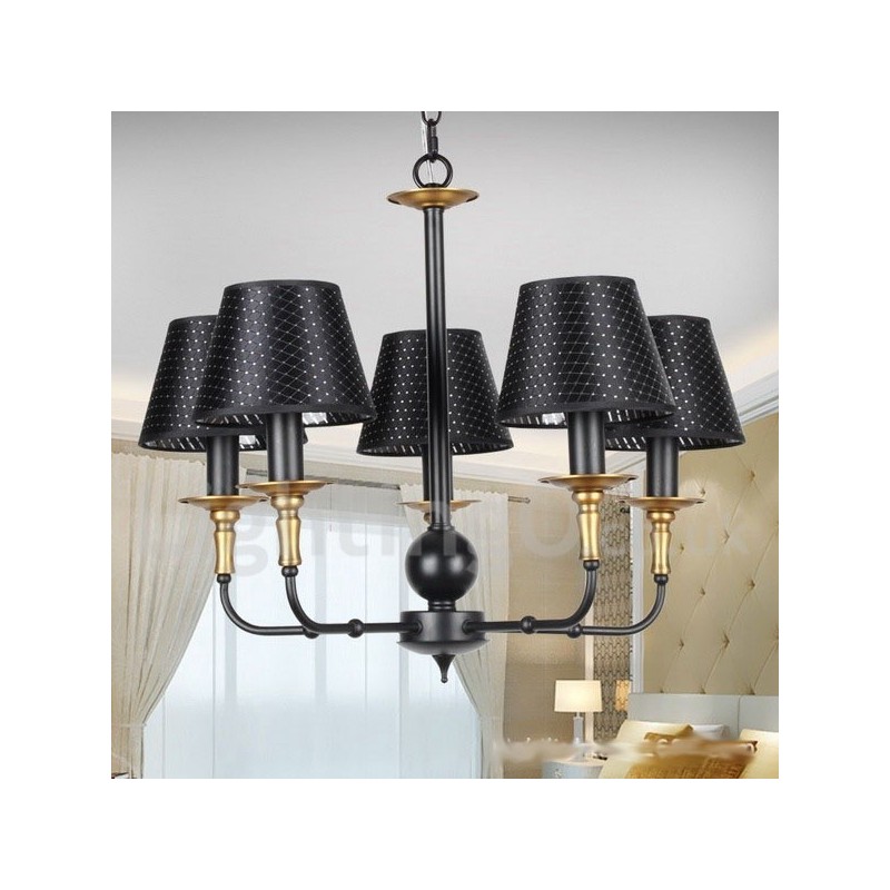 Lampadario rustico retrò a 5 luci