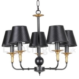 Lampadario rustico retrò a 5 luci