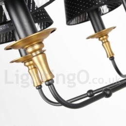 Lampadario rustico retrò a 5 luci