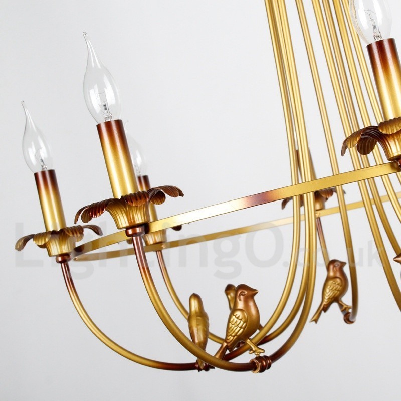 Lampadario retrò a 3 luci in acciaio, E14, catena regolabile 0,3 m