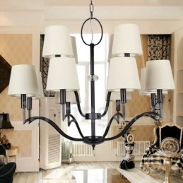 Lampadario contemporaneo a 12 luci in stile candela E14