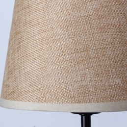Lampadario a 5 luci a candela retrò vintage con paralumi in tessuto, E14