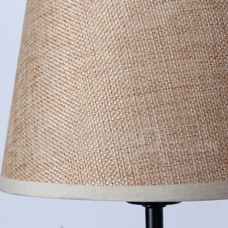 Lampadario a 5 luci a candela retrò vintage con paralumi in tessuto, E14