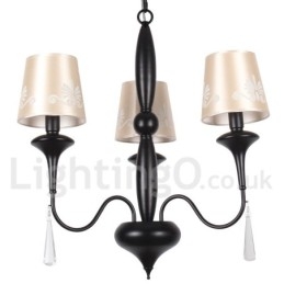 Lampadario a 3 luci stile mediterraneo a candela