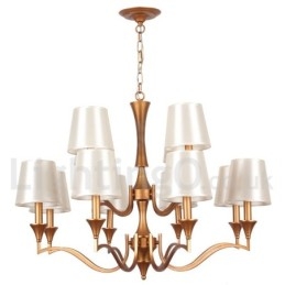 Lampadario a 12 luci in stile mediterraneo a candela