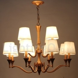 Lampadario a 12 luci in stile mediterraneo a candela