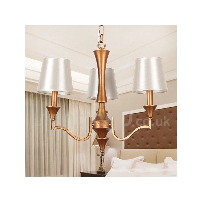 Lampadario classico a 3 luci in stile mediterraneo a candela