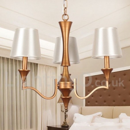 Lampadario classico a 3 luci in stile mediterraneo a candela