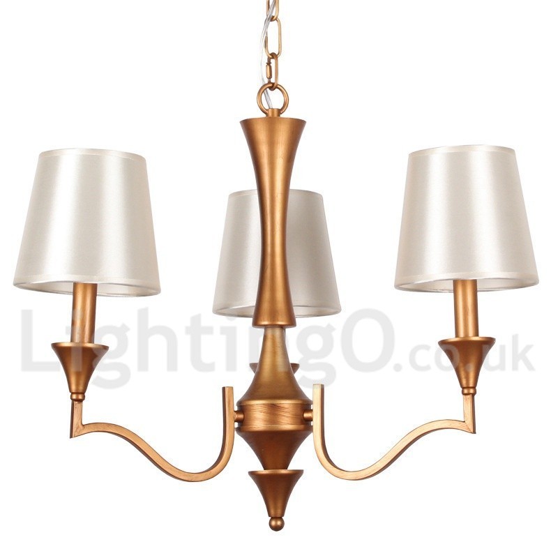 Lampadario classico a 3 luci in stile mediterraneo a candela