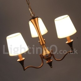 Lampadario classico a 3 luci in stile mediterraneo a candela