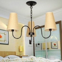 Lampadario a candela mediterraneo retrò 3 luci E14