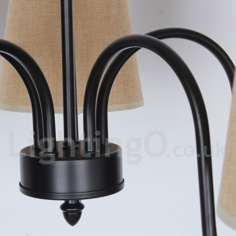 Lampadario a candela mediterraneo retrò 3 luci E14
