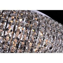 Lampadario a sospensione moderno in cristallo K9 per interni, 5 o 6 luci, 43 o 50 cm