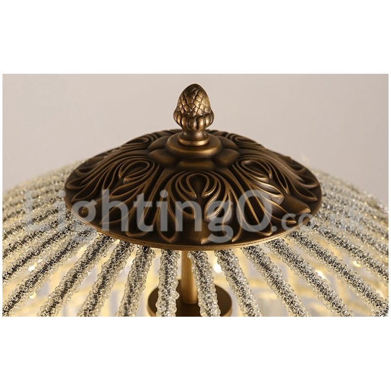 Lampadario a sospensione in cristallo K9 Globe con LED integrato