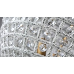 Lampadario a sospensione in cristallo K9 Globe con LED integrato