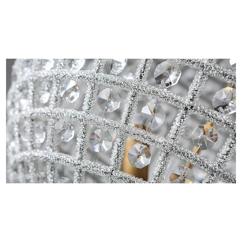 Lampadario a sospensione in cristallo K9 Globe con LED integrato