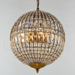Lampadario a sospensione moderno Globo in cristallo K9