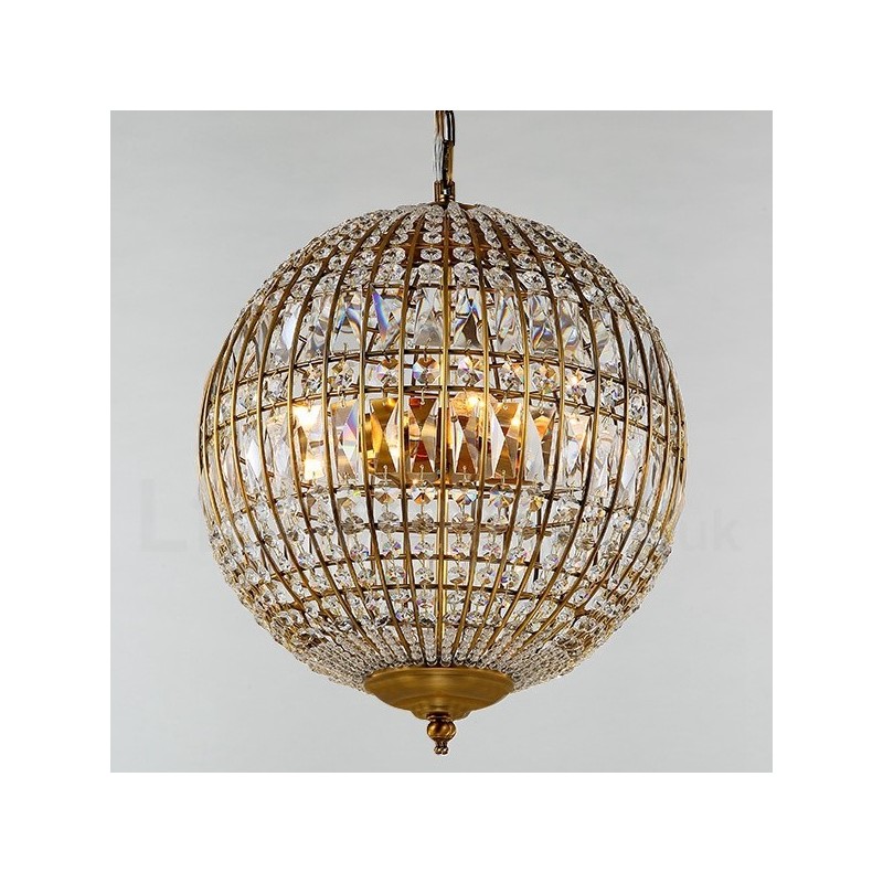 Lampadario a sospensione moderno Globo in cristallo K9