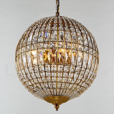 Lampadario a sospensione moderno Globo in cristallo K9
