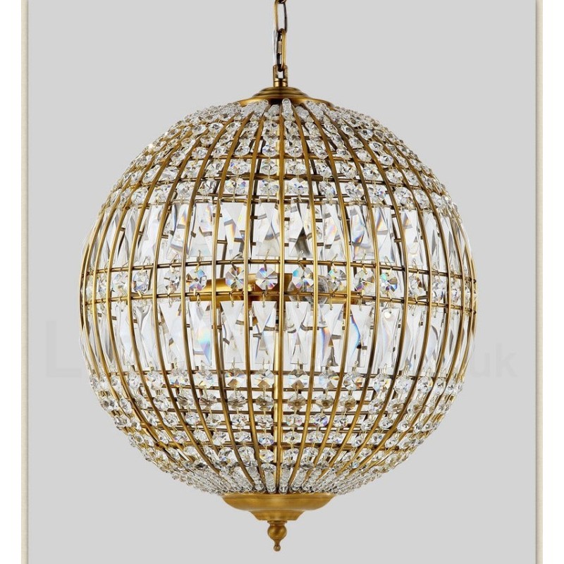 Lampadario a sospensione moderno Globo in cristallo K9