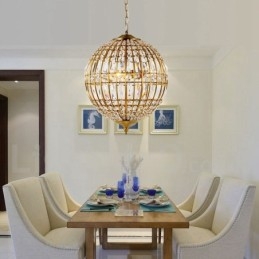 Lampadario a sospensione moderno Globo in cristallo K9