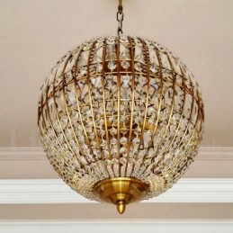 Lampadario a sospensione moderno Globo in cristallo K9