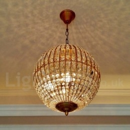 Lampadario a sospensione moderno Globo in cristallo K9