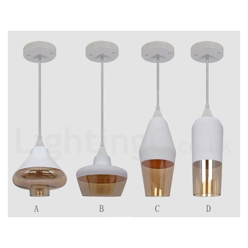 Lampada a sospensione vintage in vetro per soggiorno