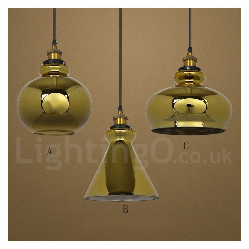 Lampada a sospensione in vetro stile europeo