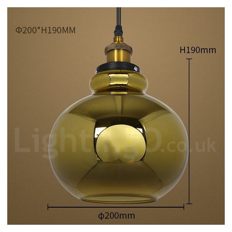 Lampada a sospensione in vetro stile europeo