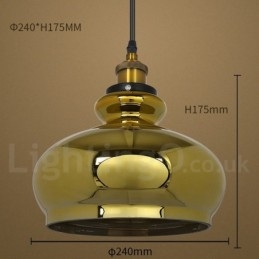 Lampada a sospensione in vetro stile europeo