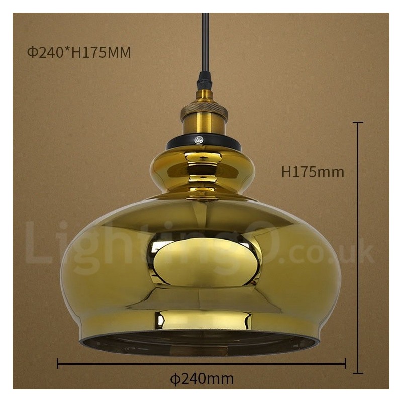 Lampada a sospensione in vetro stile europeo