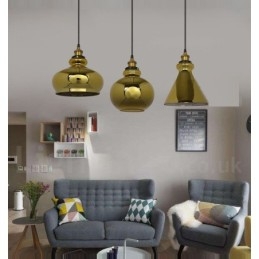 Lampada a sospensione in vetro stile europeo
