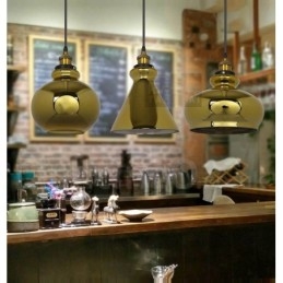 Lampada a sospensione in vetro stile europeo