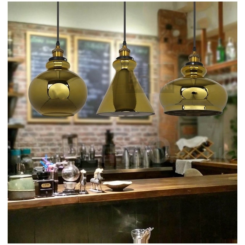 Lampada a sospensione in vetro stile europeo