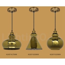 Lampada a sospensione in vetro stile europeo