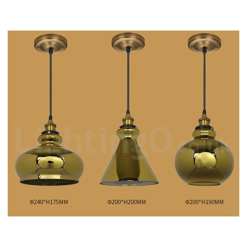 Lampada a sospensione in vetro stile europeo