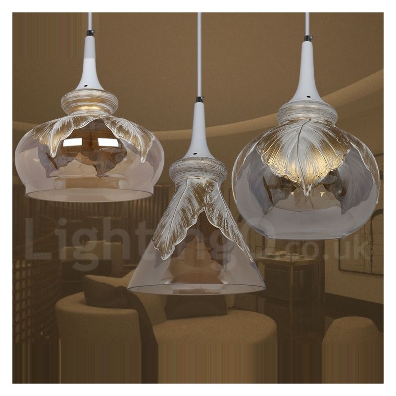 Lampada a sospensione in vetro moderna e contemporanea