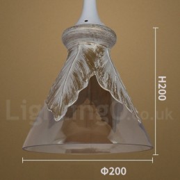 Lampada a sospensione in vetro moderna e contemporanea