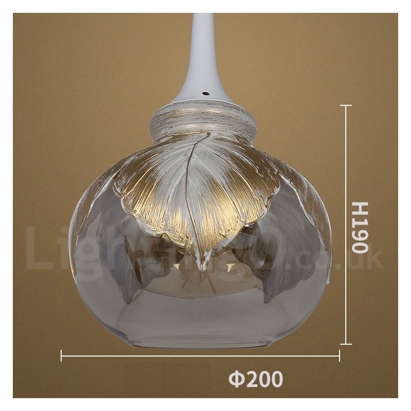 Lampada a sospensione in vetro moderna e contemporanea