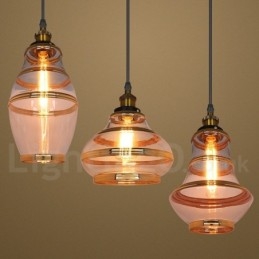 Lampada a sospensione in vetro stile europeo per bar lounge